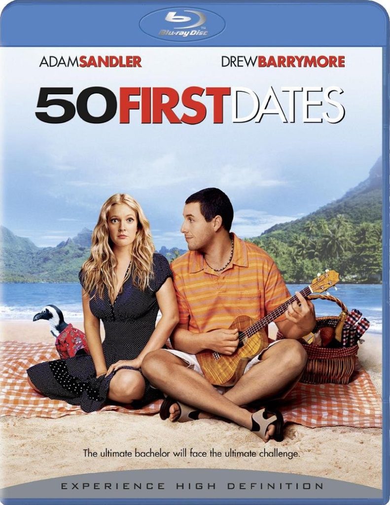 A man and woman having a picnic on a beach.