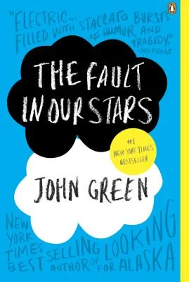 Fake clouds on the cover of The Fault in Our Stars.