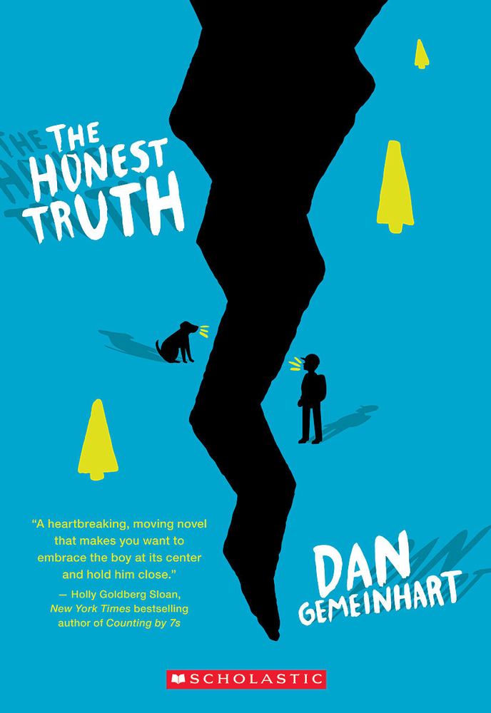 The Honest Truth cover, a blue canyon with yellow trees.