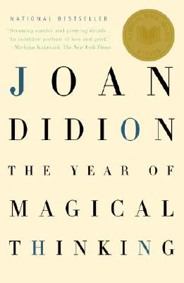 'The Year of Magical Thinking' by Joan Didion book cover with the title and author name against a cream background