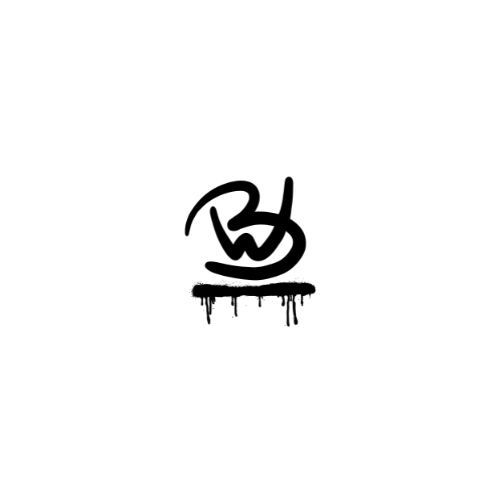 Brad Walrond's personal logo/signature in what appears to be spray paint.
