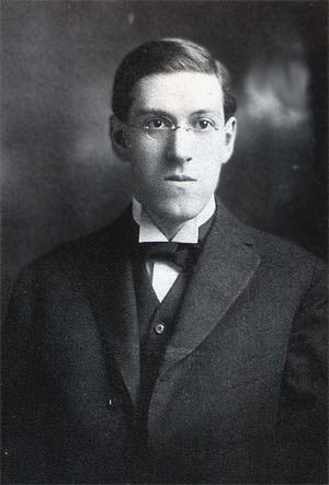 A portrait of Lovecraft.
