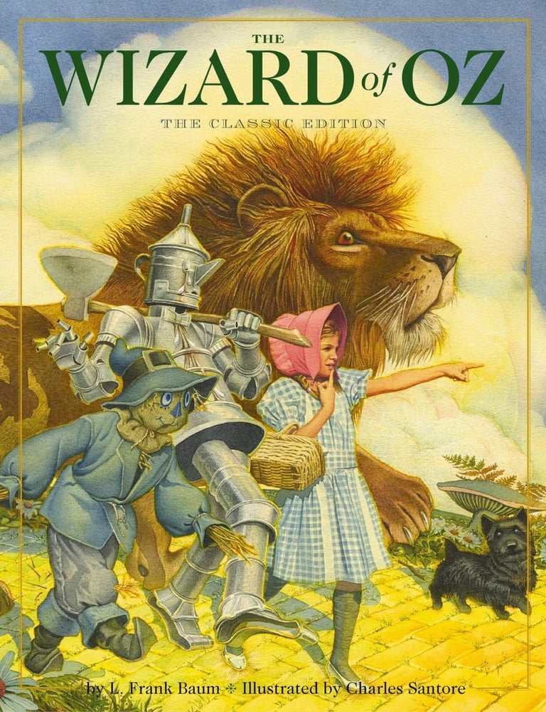 Book cover for The Wizard of Oz by L. Frank Baum