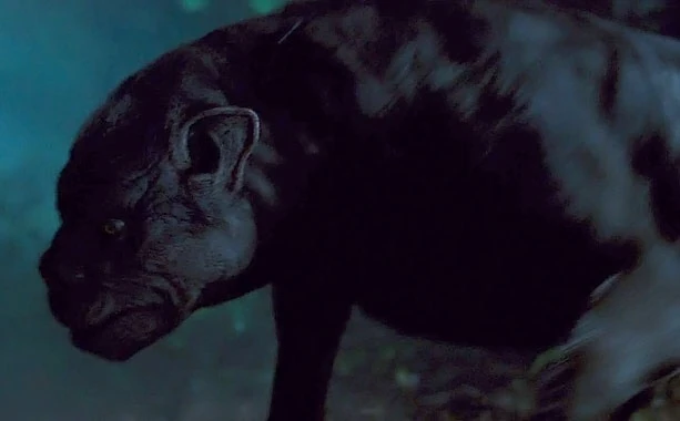 A hybrid wolf creature