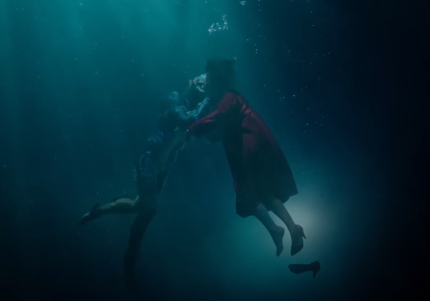 A frame from the trailer of The Shape of Water (2017).