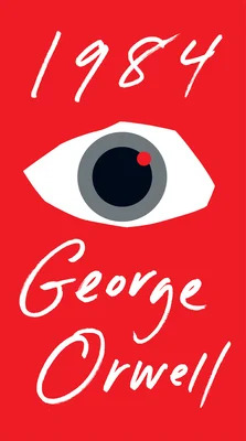 Red cover with a large eye in the middle.