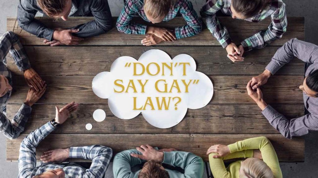 Group of parents gathered to discuss the "Don't Say Gay" Law.