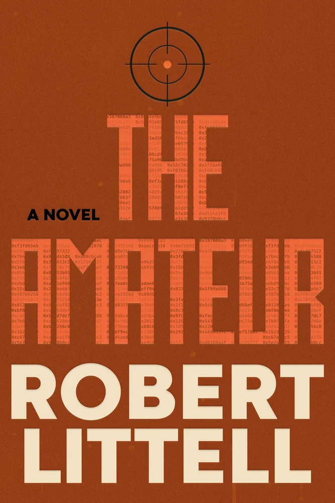 The Amateur by Robert Littell. Target above the title "The Amateur".