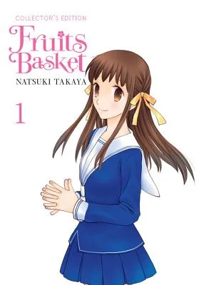 Fruits Basket by Natsuki Takaya manga cover showing Tohru smiling against a white background.