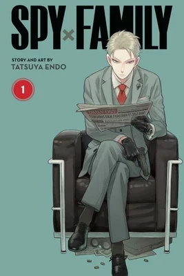 Spy X Family by Tatsuya Endo cover showing Loid sitting and reading a newspaper.