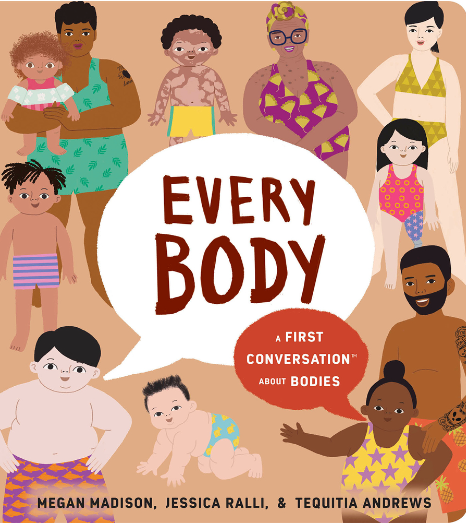 A collection of different people smiling and waving for the over art of Every Body.