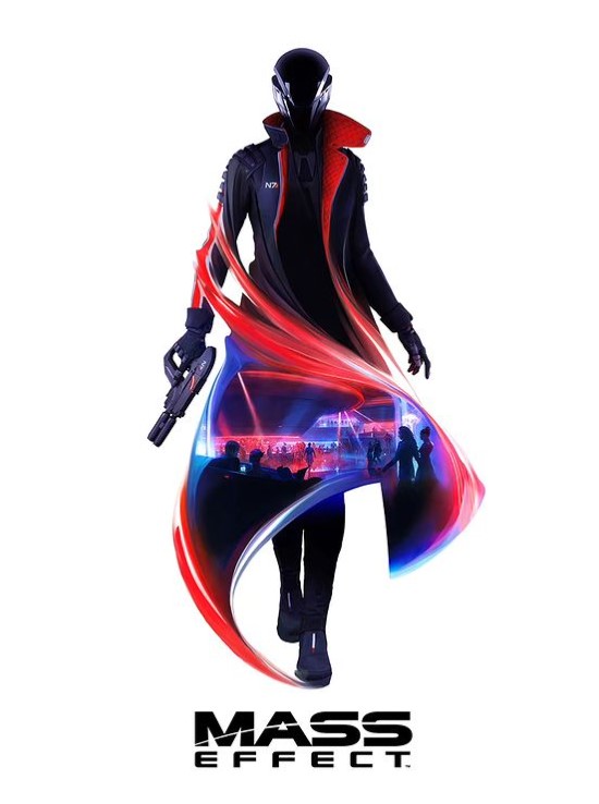 A promotional poster for the upcoming Mass Effect series