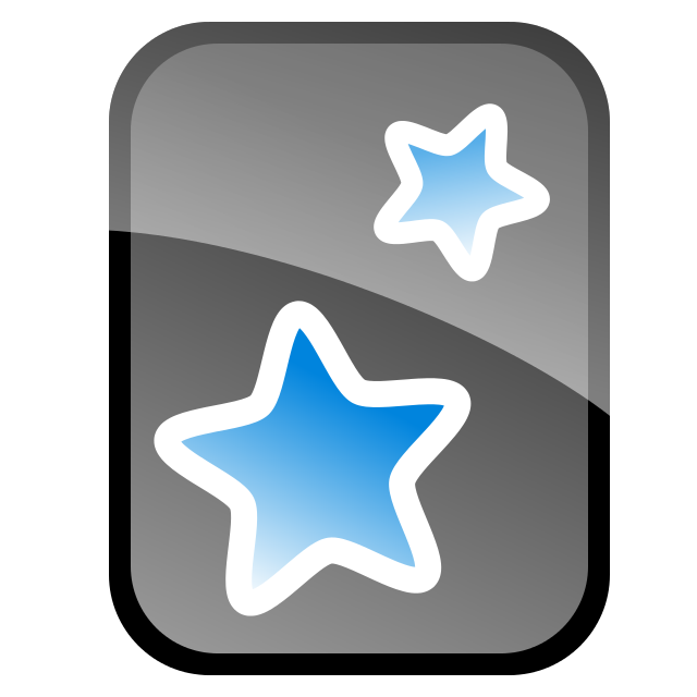 The Anki logo showing a gray rectangle with two blue stars.