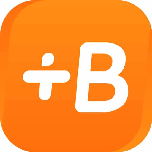 Babbel logo showing a large B next to a symbol resembling a stick person.