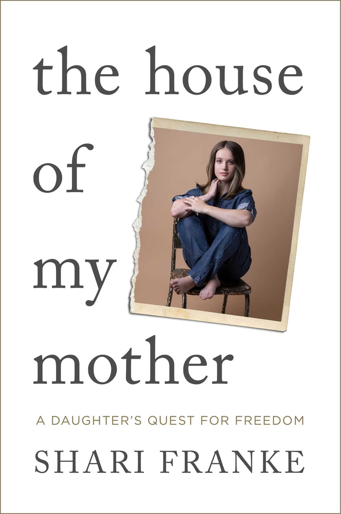 An image torn shows author and YouTube star Shari Franke for the cover of The House of My Mother.
