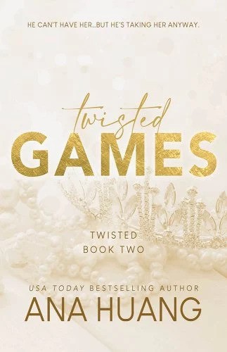 "Twisted Games" cover that features gold lettering and an unfocused gold crown in the background.