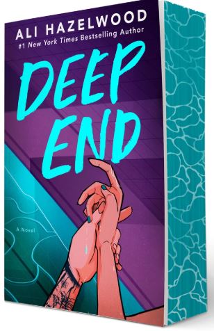 Two hands reach out to touch one another over a water-like background for Deep End.