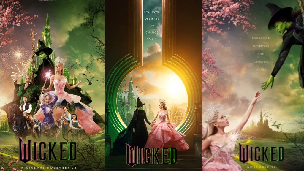 Promotional artwork for the Wicked movie 2024