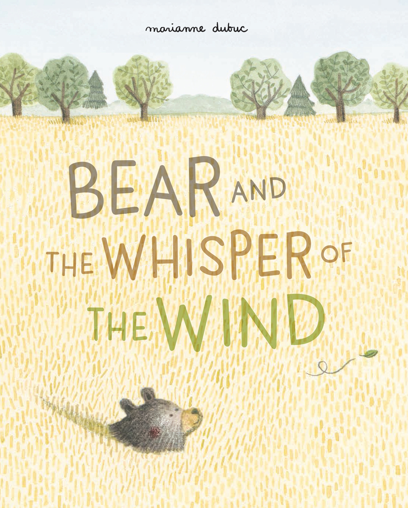 A bear in a wheat field on the cover of Bear and the Whisper of the Wind.