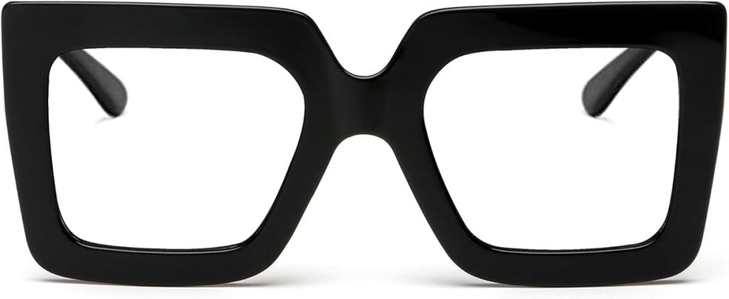 Thick framed glasses