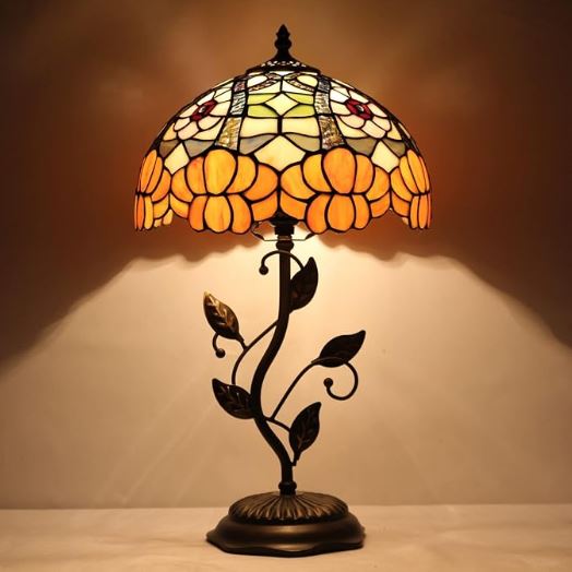 Stained glass lamp.