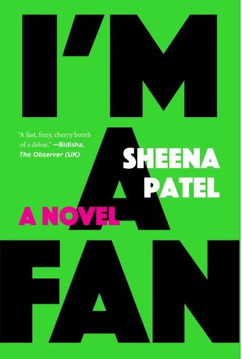 A green background is covered by blocky black text for the cover of I'm a Fan.