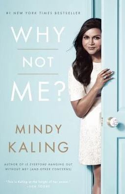 Mindy Kaling peeks around the corner for the cover of Why not Me?