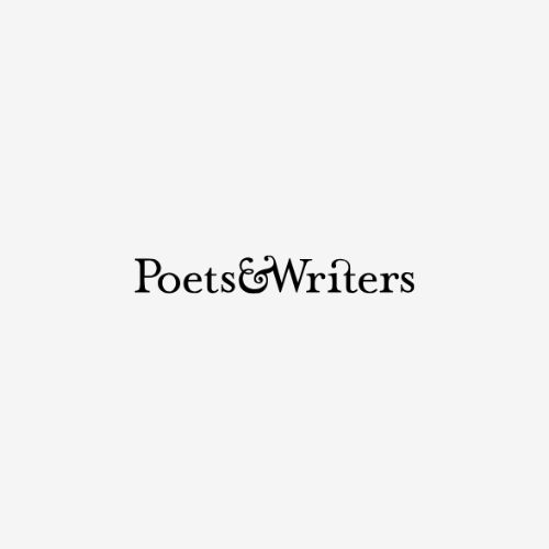 Poets and Writers in black letters against a grey background.