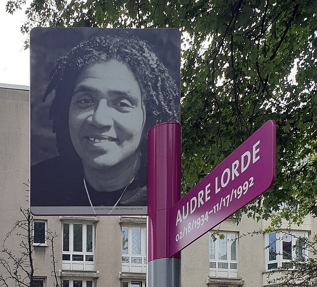 Memorial Plaque of Audre Lorde.
