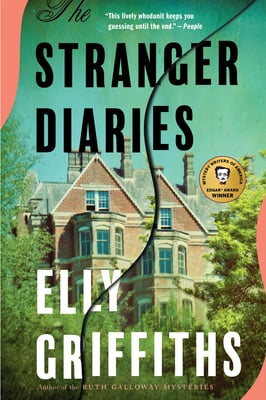 A green and blue-green-hued book cover showing a Victorian-style red-bricked manor.