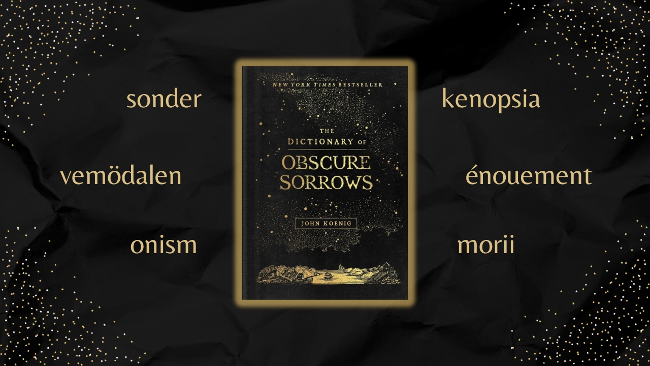 Obscure Sorrows A Beautiful Dictionary Designed for Poets Bookstr
