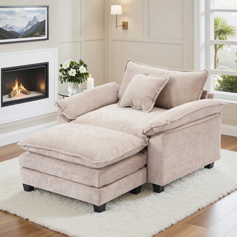 Comfy Cozy Beige Chair