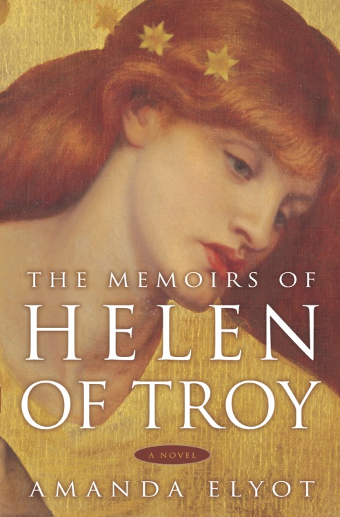 The Memoirs of Helen of Troy by Amanda Elyot. Depicts a beautiful woman with red hair looking sort of sad or distant